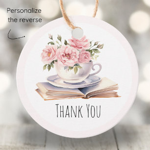 Étiquettes Cadeau Pink Floral thème Anniversaire