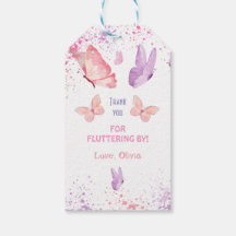 Pink Purple Butterfly Birthday 