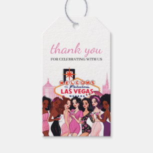 Étiquettes-cadeau Pink Vegas Bachelorette