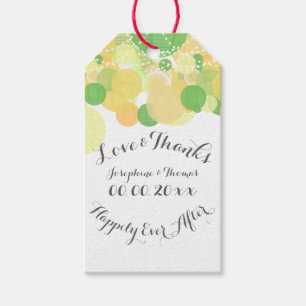Étiquettes-cadeau PixDezines lanternes/citron vert/citron