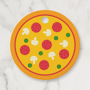 Étiquettes Cadeau Pizza Pie