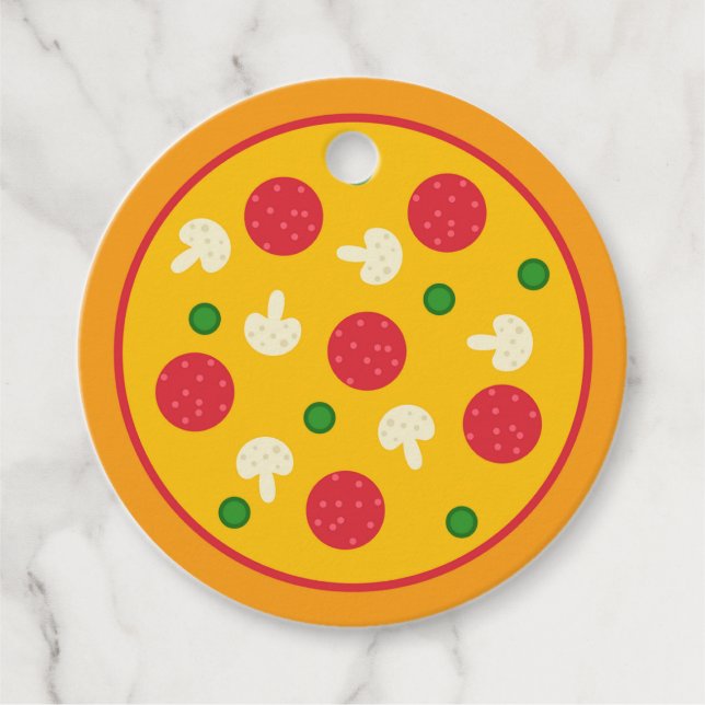 Étiquettes Cadeau Pizza Pie (Devant)