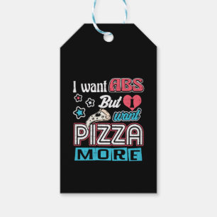 Étiquettes-cadeau Pizza vs Abs - Régime en vrac - Carbes amusantes N