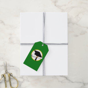 Étiquettes-cadeau Plafond de diplôme avec diplôme - Vert