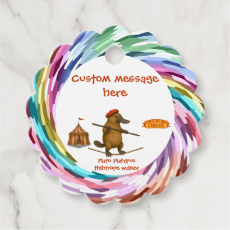 Étiquettes Cadeau Plato platypus tightrope walker