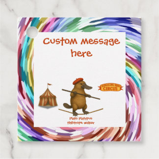 Étiquettes Cadeau Plato platypus tightrope walker