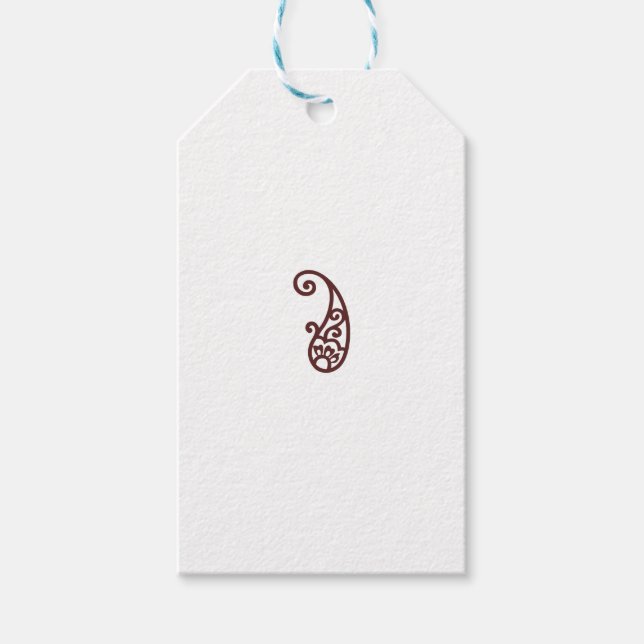 Étiquettes-cadeau Point rouge (Devant)