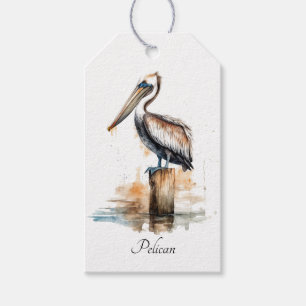 Étiquettes-cadeau Poise du Pélican