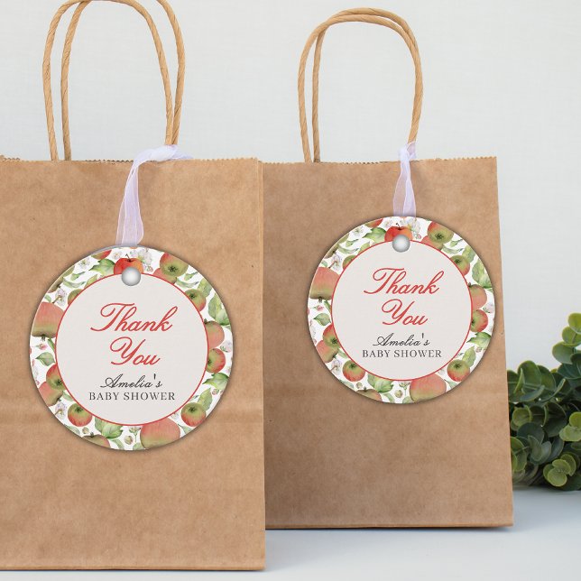 Étiquettes Cadeau Pomme De Notre Oeil Automne Baby shower D'Automne  (Créateur téléchargé)