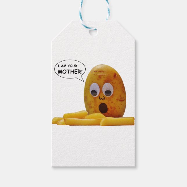 Étiquettes-cadeau Pomme de terre amusante (Devant)