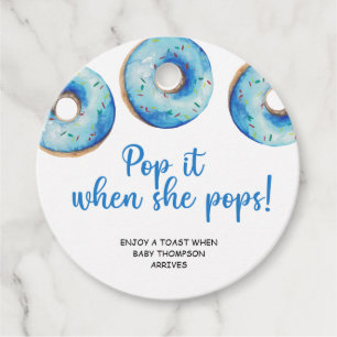 Étiquettes Cadeau Pop de Donut quand elle pop