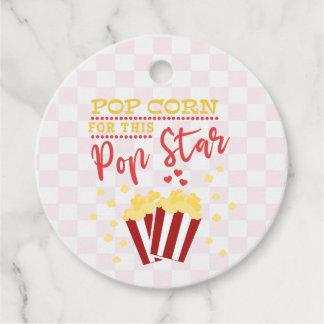 Étiquettes Cadeau Popcorn pour ce Popstar