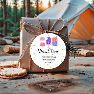 Étiquettes Cadeau Popsicle Elle est prête à pop Baby shower