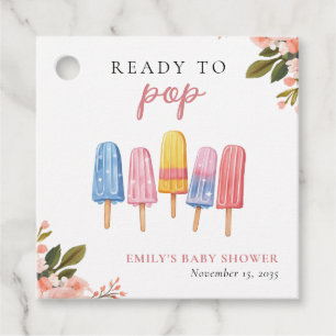 Étiquettes Cadeau Popsicle Prêt à Pop Baby shower
