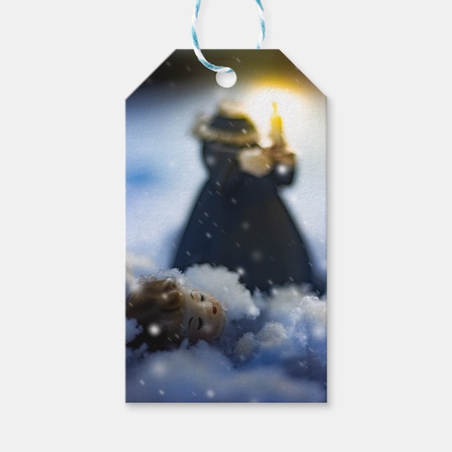 Étiquettes-cadeau Porcelaine en Neige X (Devant)
