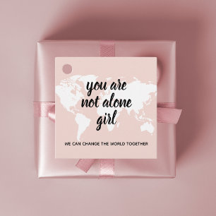 Étiquettes Cadeau Positif Vous N'Êtes Pas Seul Citation Motivation F