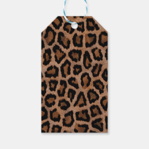 Étiquettes-cadeau Poster de animal Motif Leopard classique