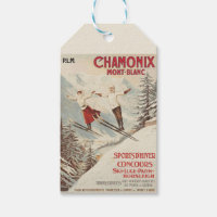 Poster de ski Vintage de Chamonix Mont Blanc