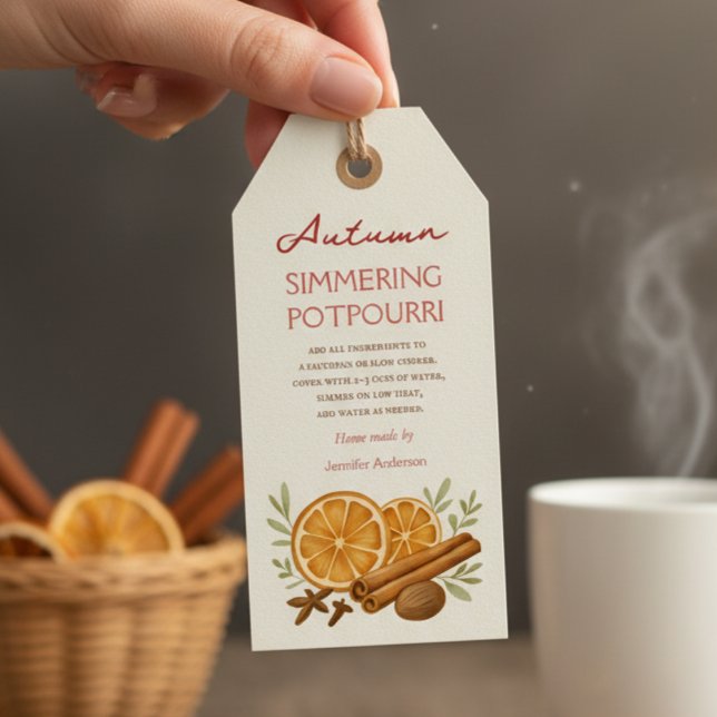 Étiquettes-cadeau Pot-pourri automnal à mijoter (Créateur téléchargé)