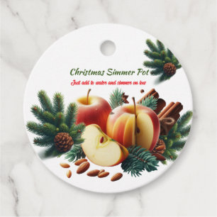 Étiquettes Cadeau Pot-pourri parfumé de Noël 