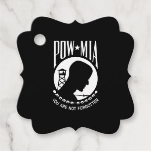 Étiquettes Cadeau POW MIA Héros Militaires Américains Prisonniers de