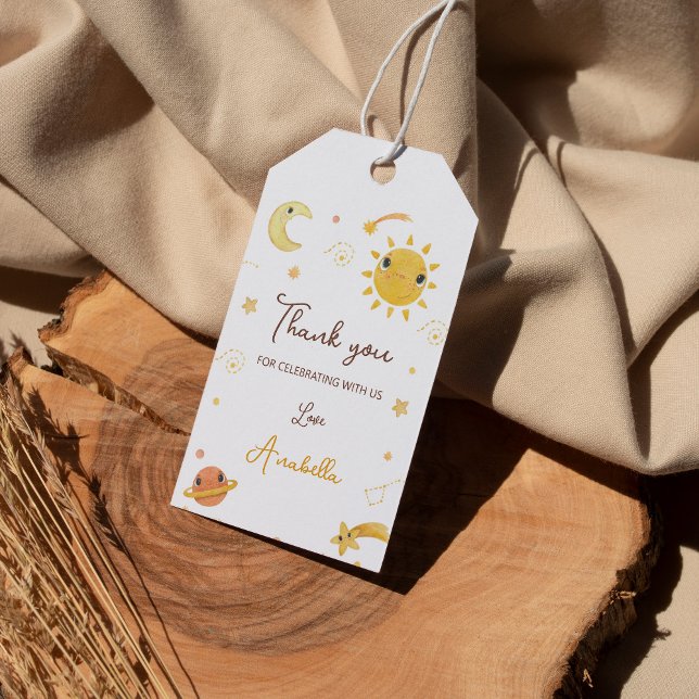 Étiquettes-cadeau Premier voyage autour du Merci du soleil Balise An (Créateur téléchargé)