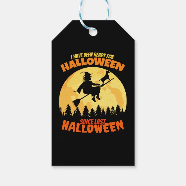 Étiquettes-cadeau Prêt Pour L'Halloween Depuis Dernier Halloween Fun (Devant)