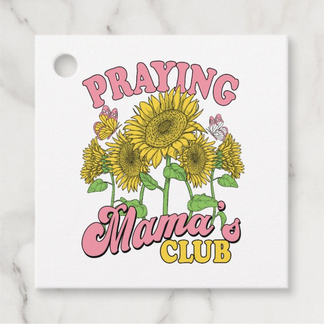 Étiquettes Cadeau Prêter le club des mères (Devant)