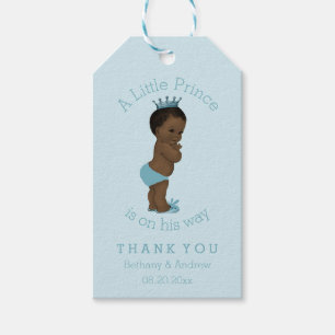Étiquettes-cadeau Prince ethnique vintage baby shower personnalisé