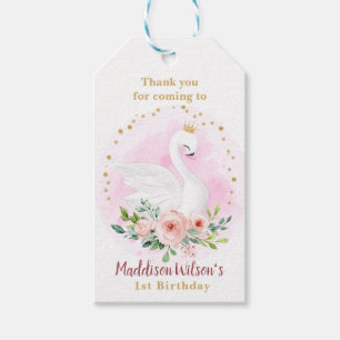 Étiquettes-cadeau Princess Swan Anniversaire/ Baby shower Tags cadea