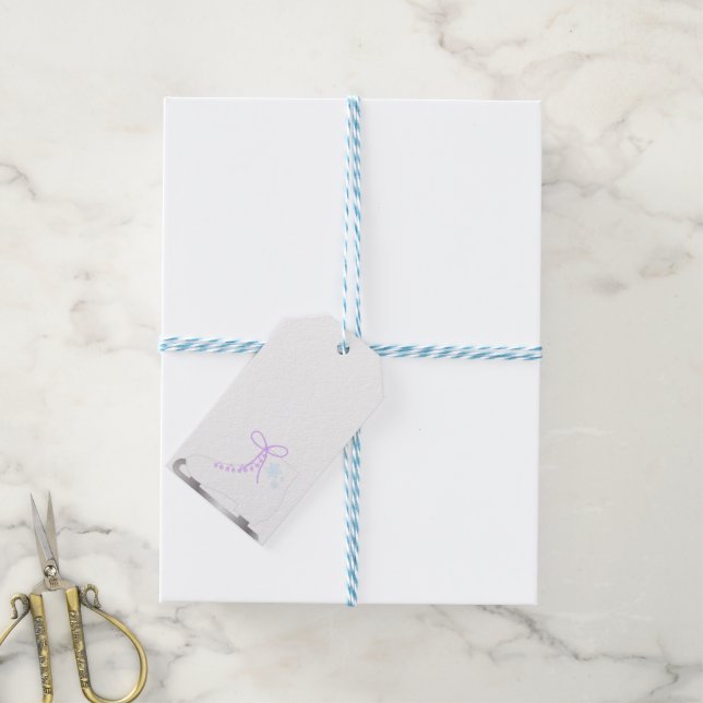 Étiquettes-cadeau Princesse de glace (Avec de laficelle)