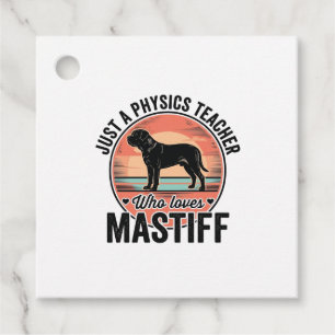 Étiquettes Cadeau Professeur de physique aime Maillot de chien vinta