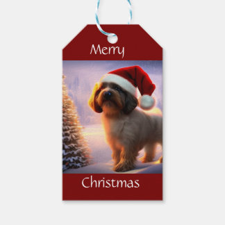 Étiquettes-cadeau Puppy de Christmas