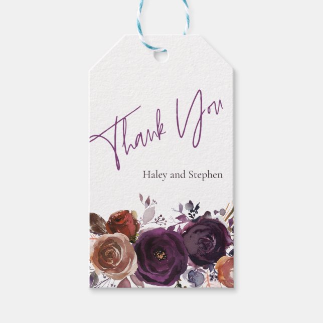 Étiquettes-cadeau Purple et Plum Favonalized Favonalized (Devant)