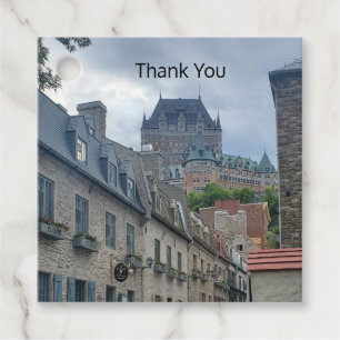 Étiquettes Cadeau quartier historique de la ville de Québec         
