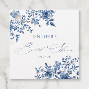 Étiquettes Cadeau Quelque Chose de Bleu Fête de Mariage Florale