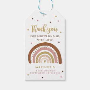 Étiquettes-cadeau Rainbow Baby shower Muted Pastel Rainbow Faveur