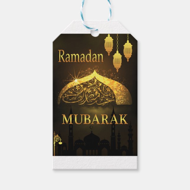 Étiquettes-cadeau Ramadan Al Adha and Fiter (Devant)