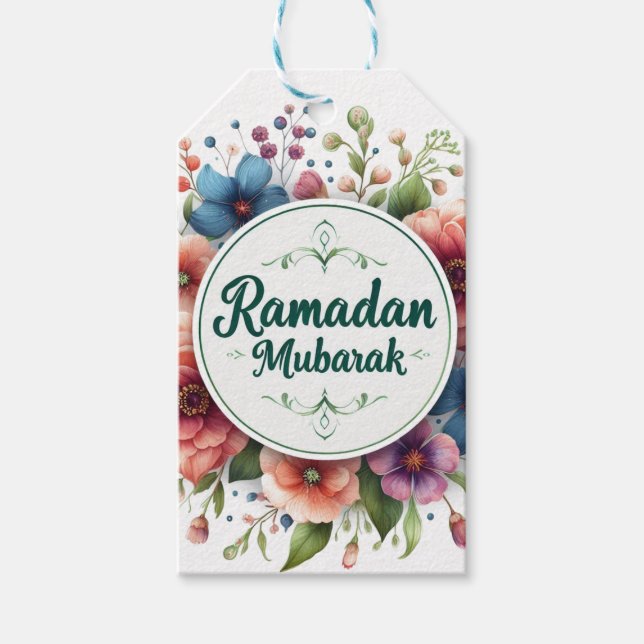 Étiquettes-cadeau Ramadan Moubarak (Devant)