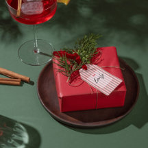 Rayures rouges et vertes de Noël classiques 