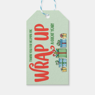 Étiquettes-cadeau Realtor Pop-By Terminer l'année Noël Décembre
