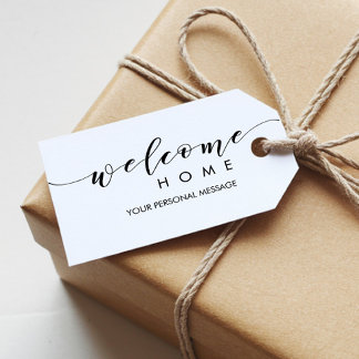 Étiquettes-cadeau Realtor Welcome Accueil Tags cadeaux pour le récha