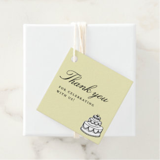 Étiquettes Cadeau Réception de mariage originale et mignonne aux des