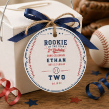Recrue de l'année Baseball 2e Anniversaire Enfants
