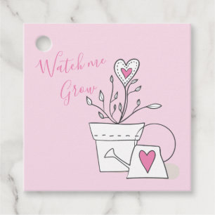 Étiquettes Cadeau Regarder moi croissance Plante cadeau Baby shower