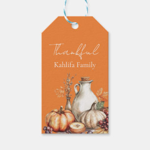 Étiquettes-cadeau Regroupement familial Thanksgiving Dîner