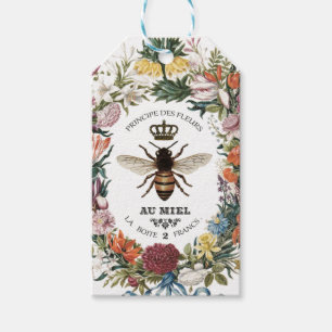 ÉTIQUETTES-CADEAU REINE BOTANIQUE VINTAGE MODERNE BEE