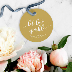 Étiquettes Cadeau Relax Script Faites Étinceler l'Amour Couleur Pers