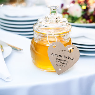 Étiquettes Cadeau Remerciement de mariage Rustique Meant To Bee