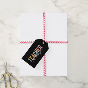 Étiquettes-cadeau Remerciement de professeur personnalisé pour la re